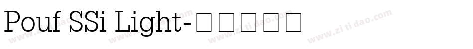 Pouf SSi Light字体转换